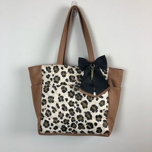 Betsey Johnson Leopard Print Tote